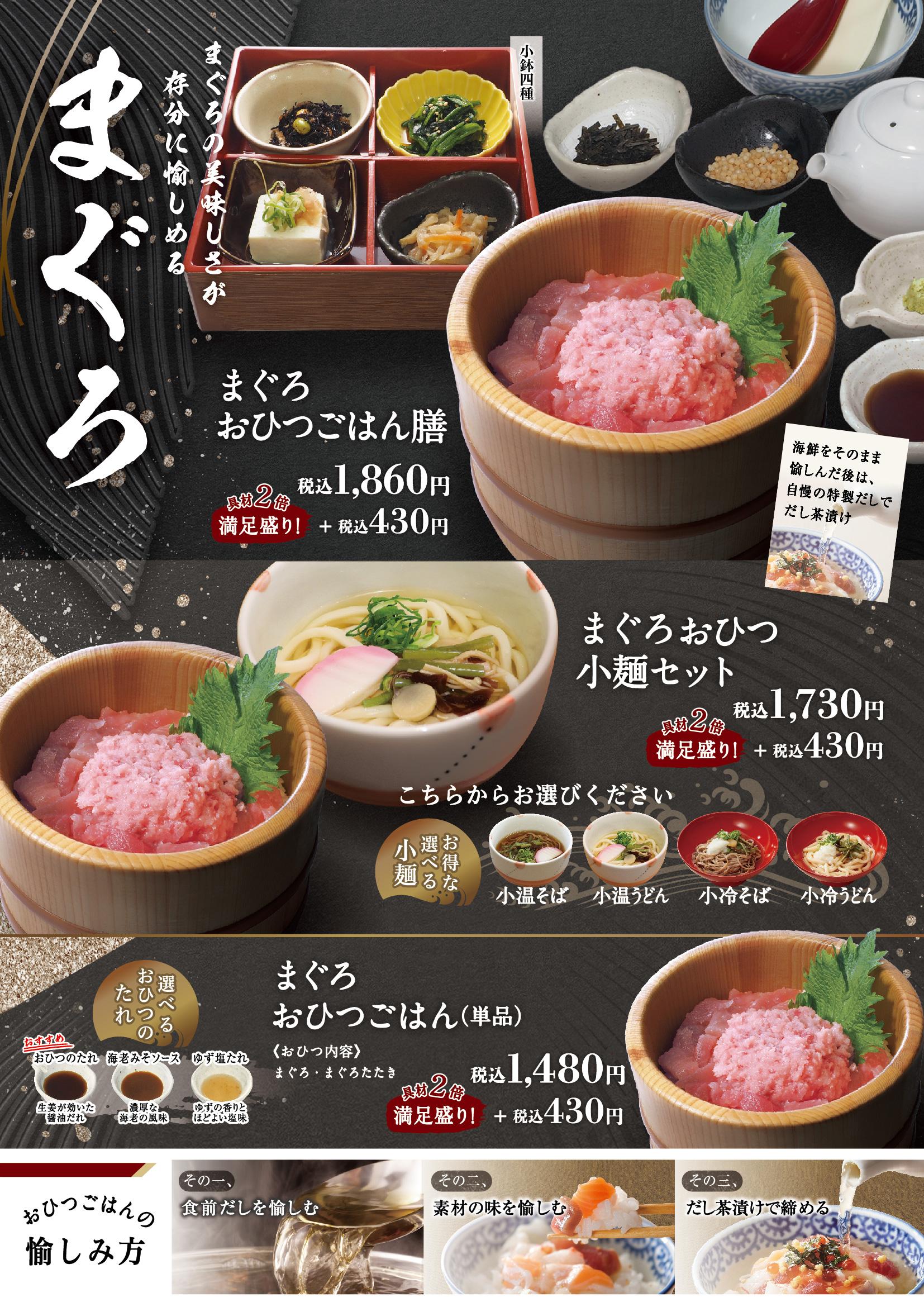 イオングランドメニュー「ごはんとおだしが愉しめるお店」タイプ メニュー
