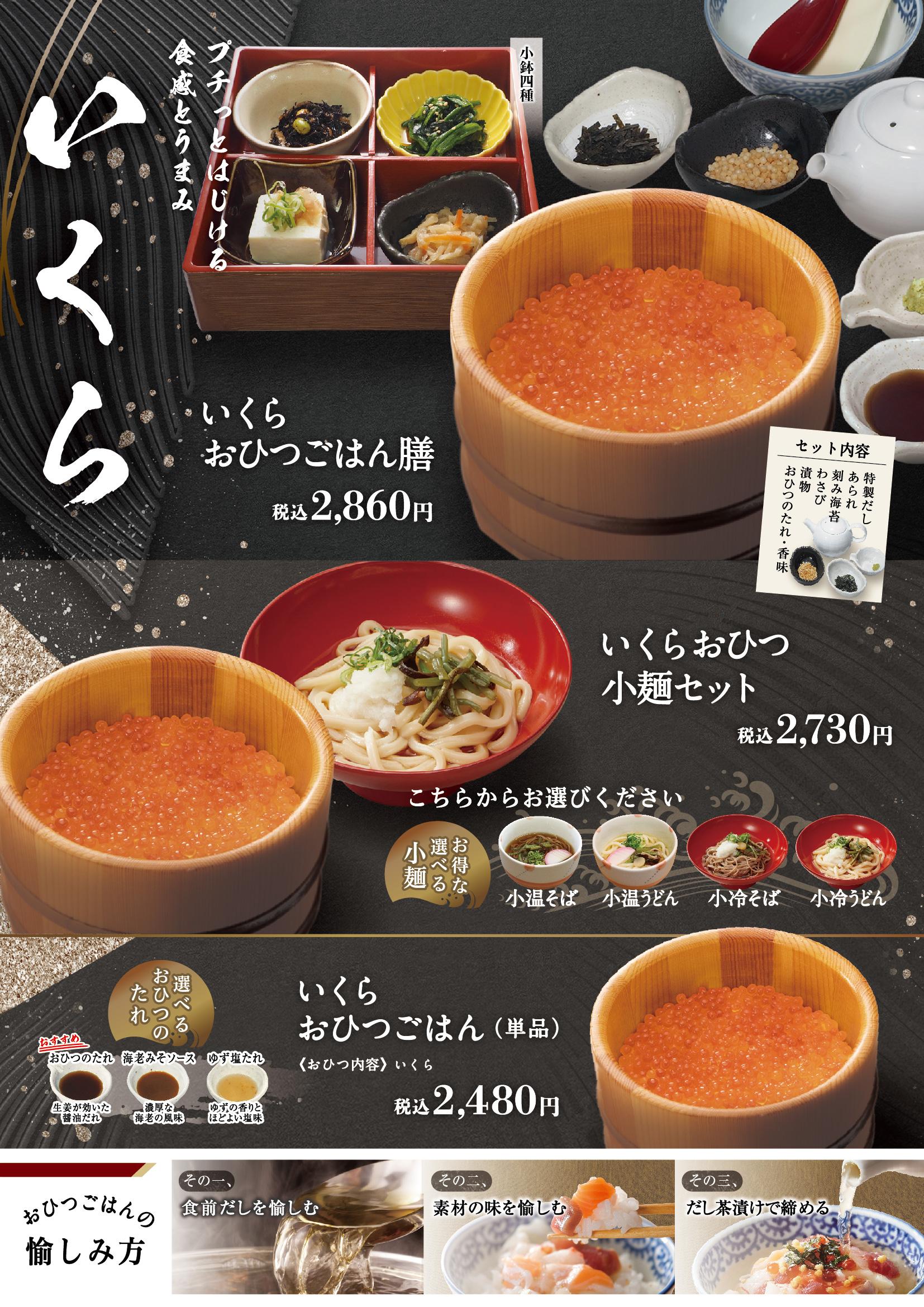 イオングランドメニュー「ごはんとおだしが愉しめるお店」タイプ メニュー