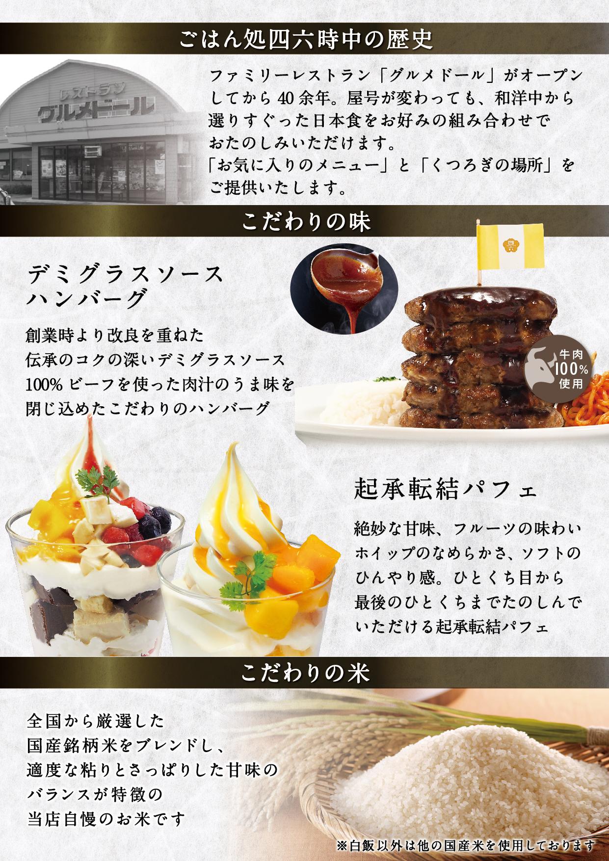 イオンBCグランドメニュー「和洋中で毎日楽しめる」タイプ メニュー