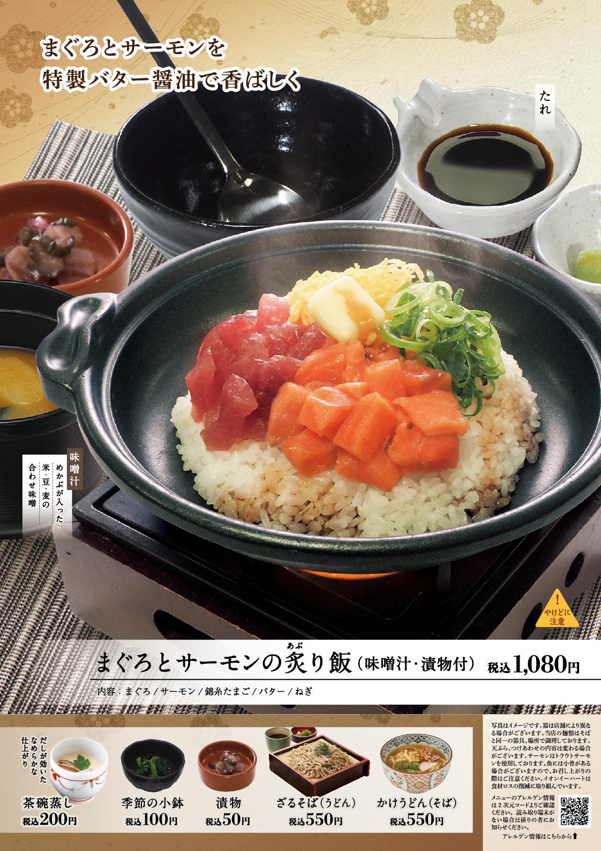 イオン新Bグランドメニュー「こだわりの和食を楽しめる」タイプ メニュー