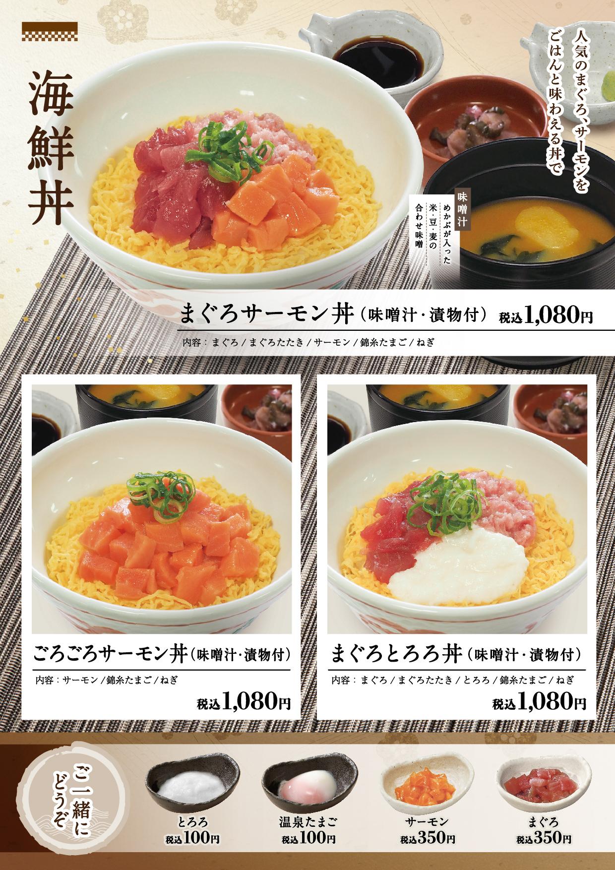 イオン新Bグランドメニュー「こだわりの和食を楽しめる」タイプ メニュー