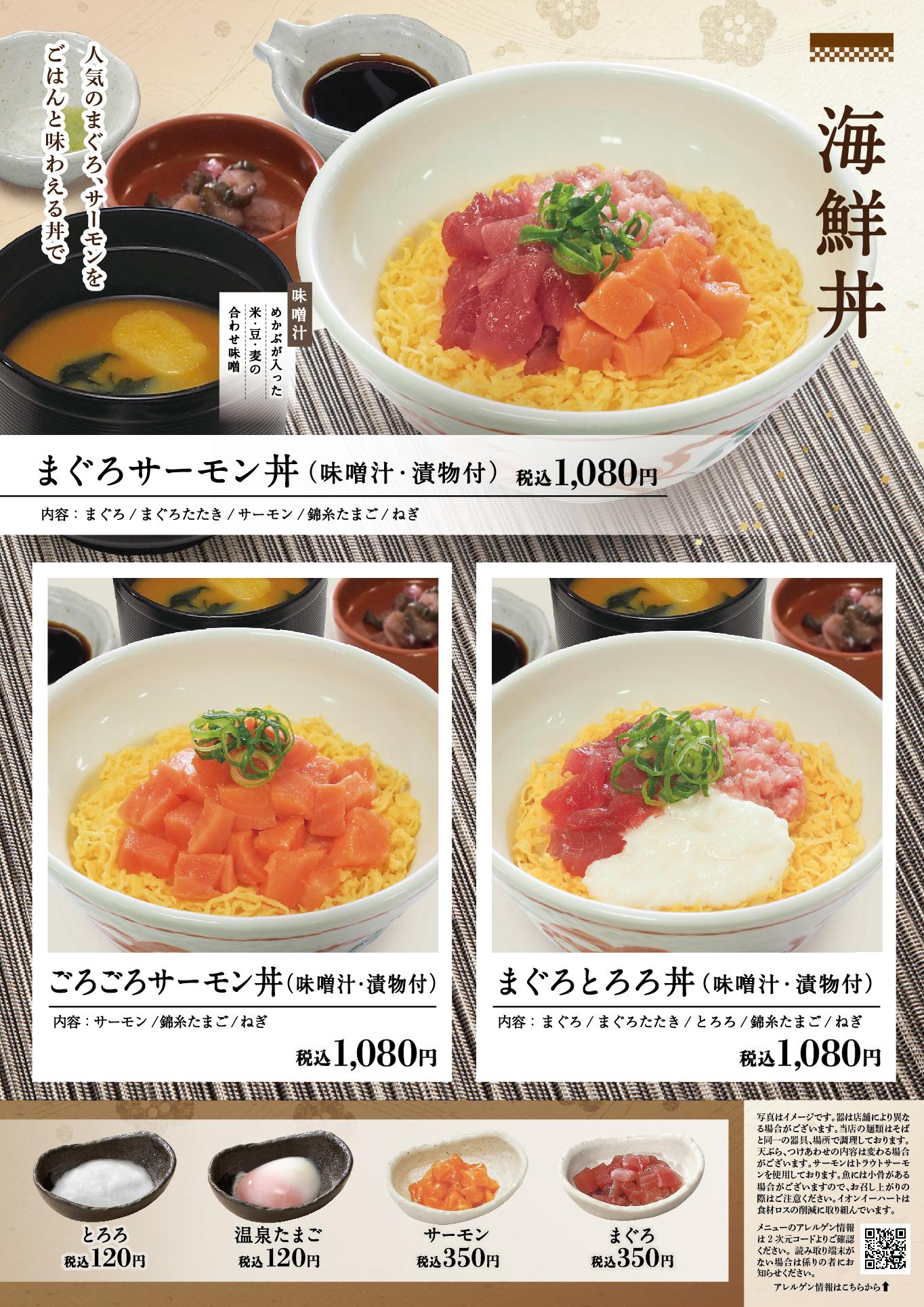 イオン新Bグランドメニュー「こだわりの和食を楽しめる」タイプ メニュー