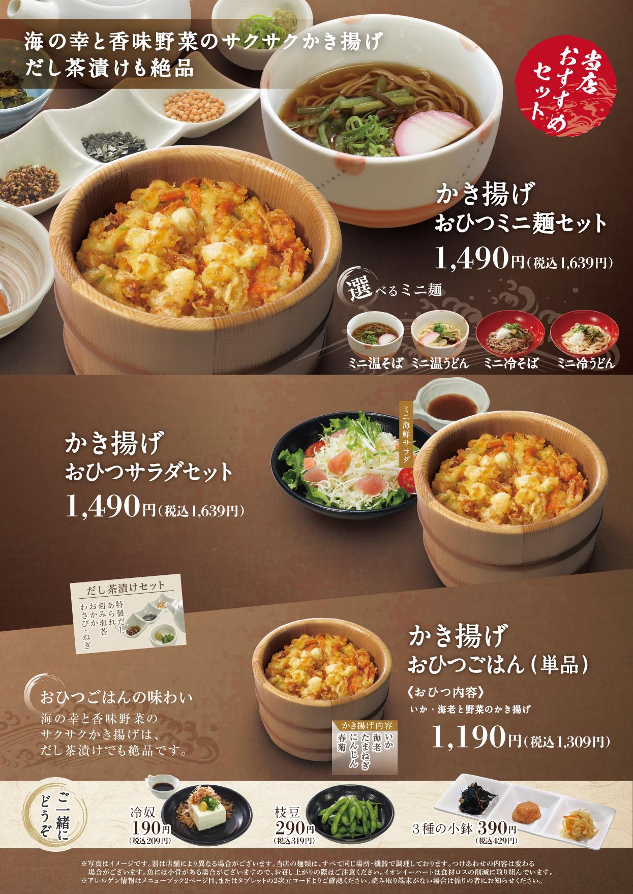 イオンAZグランドメニュー　C-2タイプ用 メニュー
